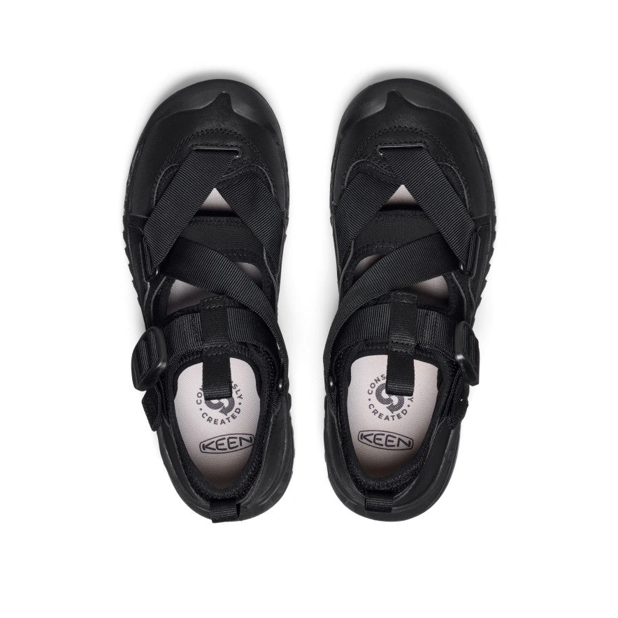 Hoodzerra: Unisex Sandale Schwarz Schwarz - Dein Sommer Style!